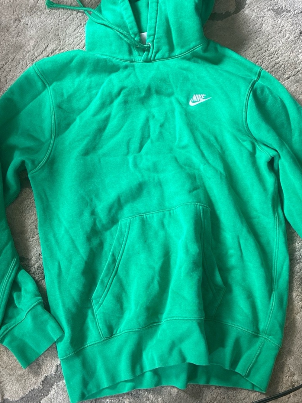 Nike Men's Bright Green pullover Hoodie Sweatshirt